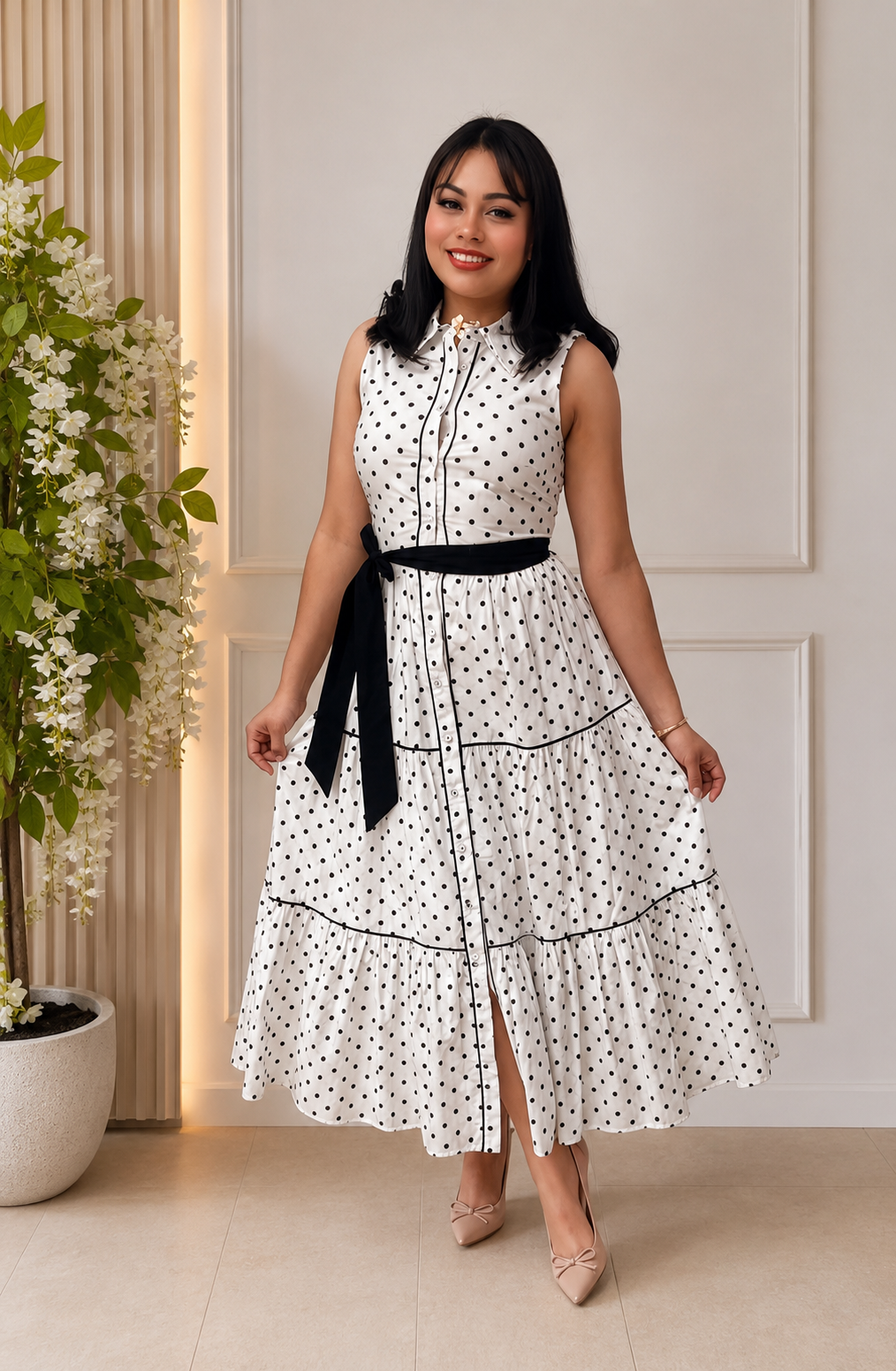 Vestido polka dot Rf: ID22112